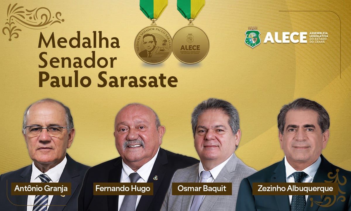 Alece homenageia trajetórias de deputados com mais de 25 anos de mandato nesta terça