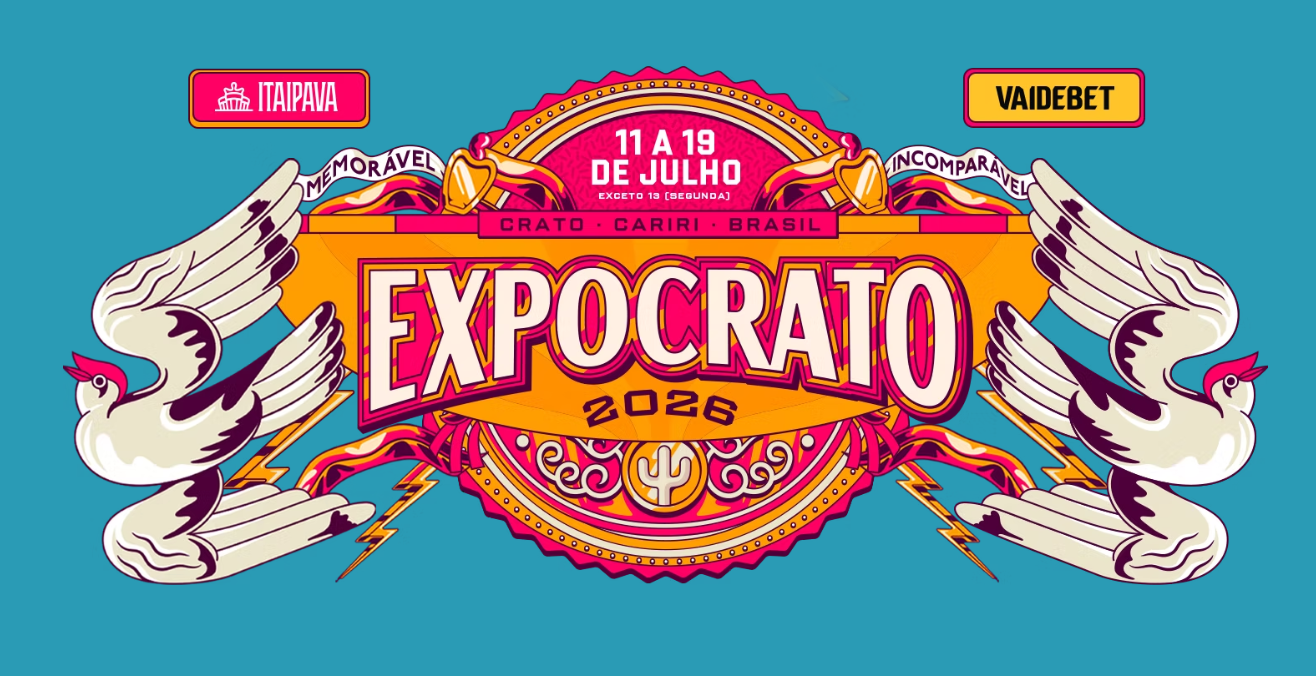 A 82ª Expocrato abre no sábado (11) e segue até 19 de julho no Parque de Exposições Pedro Felício Cavalcante, em Crato